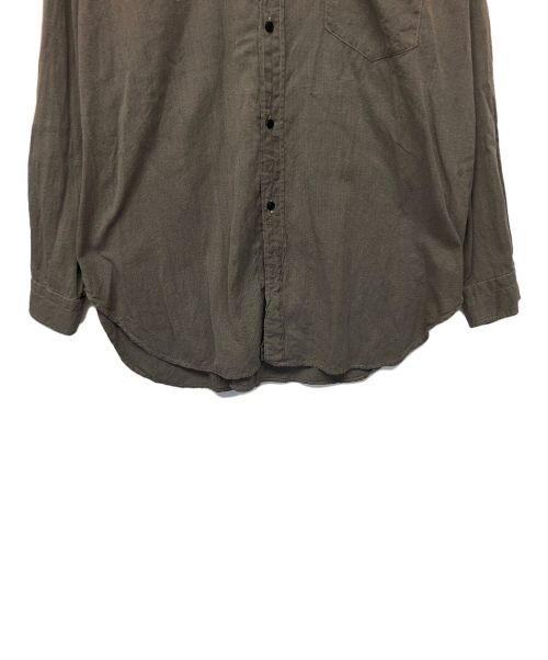 COMOLI（コモリ）COMOLI (コモリ) ヨリ杢ワークシャツ グレー サイズ:４の古着・服飾アイテム