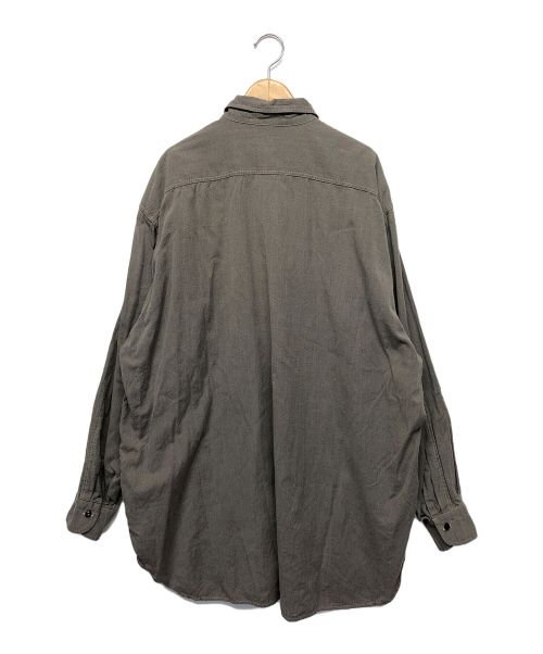 COMOLI（コモリ）COMOLI (コモリ) ヨリ杢ワークシャツ グレー サイズ:４の古着・服飾アイテム