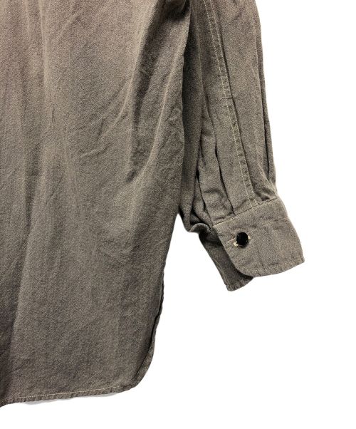 COMOLI（コモリ）COMOLI (コモリ) ヨリ杢ワークシャツ グレー サイズ:４の古着・服飾アイテム