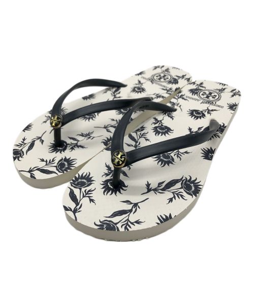 TORY BURCH（トリーバーチ）TORY BURCH (トリーバーチ) ビーチサンダル ホワイト サイズ:9の古着・服飾アイテム