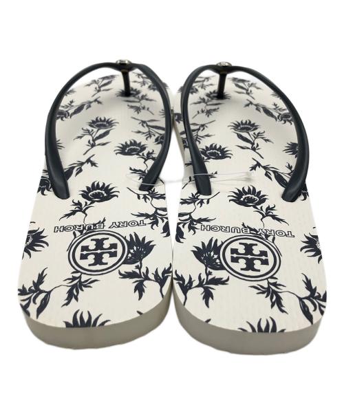 TORY BURCH（トリーバーチ）TORY BURCH (トリーバーチ) ビーチサンダル ホワイト サイズ:9の古着・服飾アイテム