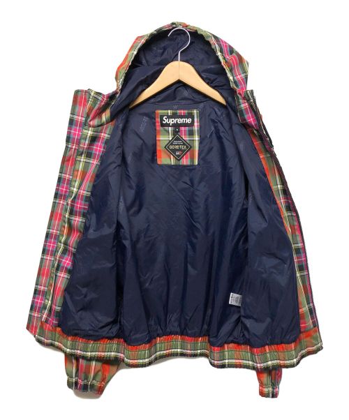 SUPREME（シュプリーム）Supreme (シュプリーム) HOODED HARRINGTON JACKET レッド×グリーン サイズ:Sの古着・服飾アイテム