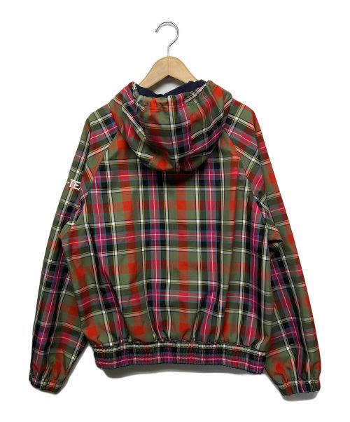 SUPREME（シュプリーム）Supreme (シュプリーム) HOODED HARRINGTON JACKET レッド×グリーン サイズ:Sの古着・服飾アイテム