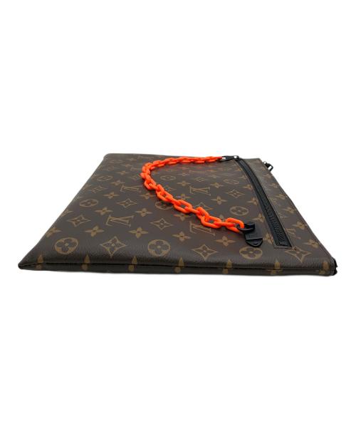 LOUIS VUITTON（ルイ ヴィトン）LOUIS VUITTON (ルイ ヴィトン) クラッチバッグ ブラウンの古着・服飾アイテム