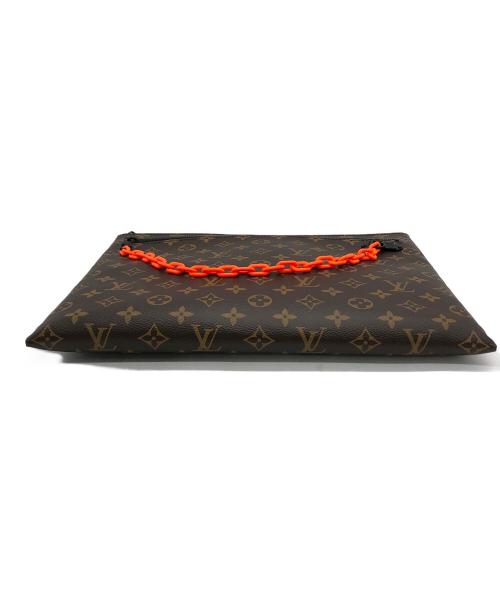 LOUIS VUITTON（ルイ ヴィトン）LOUIS VUITTON (ルイ ヴィトン) クラッチバッグ ブラウンの古着・服飾アイテム