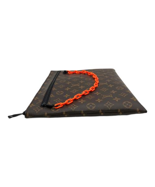 LOUIS VUITTON（ルイ ヴィトン）LOUIS VUITTON (ルイ ヴィトン) クラッチバッグ ブラウンの古着・服飾アイテム