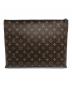 LOUIS VUITTON (ルイ ヴィトン) クラッチバッグ ブラウン：90000円
