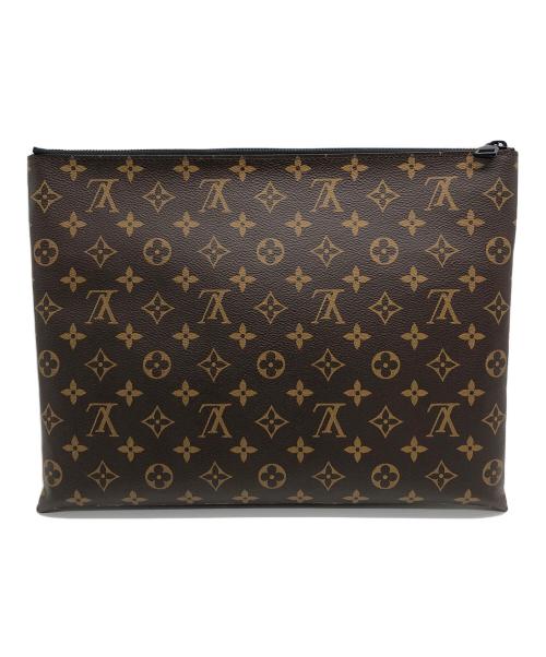 LOUIS VUITTON（ルイ ヴィトン）LOUIS VUITTON (ルイ ヴィトン) クラッチバッグ ブラウンの古着・服飾アイテム