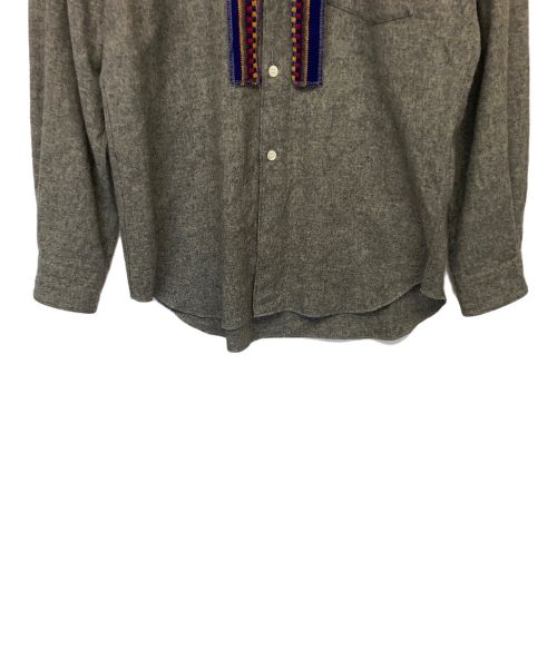 COMME des GARCONS HOMME（コムデギャルソン オム）COMME des GARCONS HOMME (コムデギャルソン オム) バンドカラーシャツ グレー サイズ:SSの古着・服飾アイテム