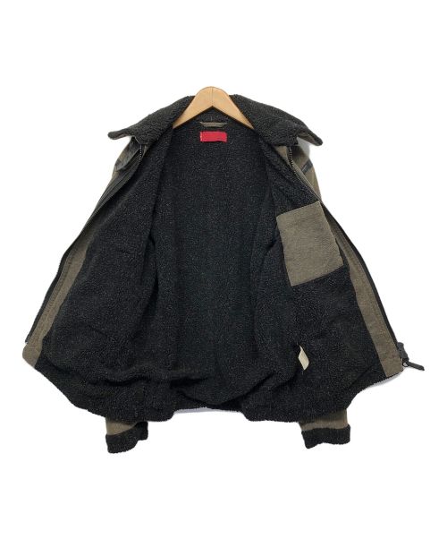 LEVI'S REDTAB（リーバイスレッドタブ）LEVI'S REDTAB (リーバイスレッドタブ) ボアジャケット ベージュ×ブラック サイズ:Mの古着・服飾アイテム