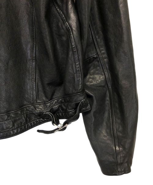 s'yte（サイト）s'yte (サイト) ダブルライダースジャケット ブラック サイズ:３の古着・服飾アイテム