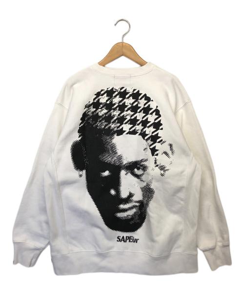 SAPEur（サプール）SAPEur (サプール) スウェット ホワイト サイズ:Lの古着・服飾アイテム
