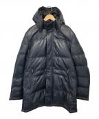 Harufハルフ）の古着「レザーダウンコート」｜ブラック