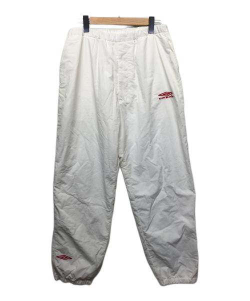 UMBRO（アンブロ）UMBRO (アンブロ) COMOLI (コモリ) ナイロンパンツ ホワイト サイズ:Lの古着・服飾アイテム