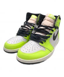 NIKE（ナイキ）の古着「Air Jordan 1 High OG "Volt/Visionaire"」｜ライトグリーン