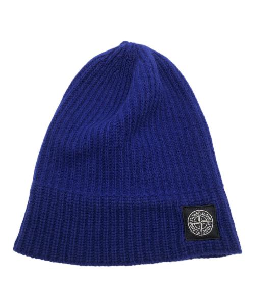 STONE ISLAND（ストーンアイランド）STONE ISLAND (ストーンアイランド) ニットキャップ ブルーの古着・服飾アイテム