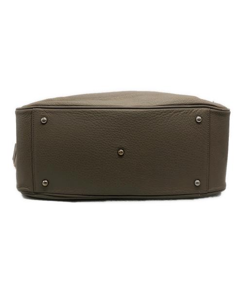 PELLE MORBIDA（ペッレモルビダ）PELLE MORBIDA (ペッレモルビダ) フラップボストンバッグ ベージュの古着・服飾アイテム