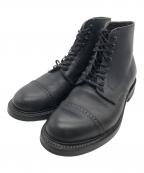 WHEEL ROBEウィールローブ）の古着「キャップトゥレースアップブーツ」｜ブラック