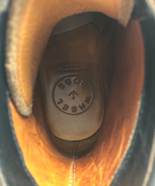 WHEEL ROBE（ウィールローブ）WHEEL ROBE (ウィールローブ) キャップトゥレースアップブーツ ブラック サイズ:25cmの古着・服飾アイテム