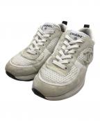 CHANELシャネル）の古着「ローカットスニーカー」｜ベージュ