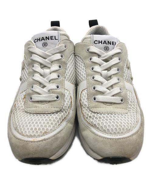 CHANEL（シャネル）CHANEL (シャネル) ローカットスニーカー ベージュ サイズ:36の古着・服飾アイテム