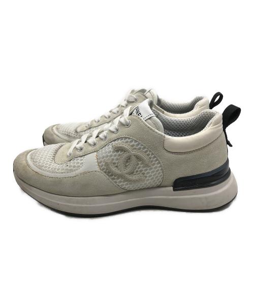 CHANEL（シャネル）CHANEL (シャネル) ローカットスニーカー ベージュ サイズ:36の古着・服飾アイテム