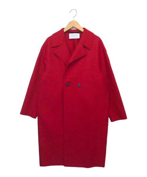 HARRIS WHARF LONDON（ハリスワーフロンドン）HARRIS WHARF LONDON (ハリスワーフロンドン) ウールコート レッド サイズ:38の古着・服飾アイテム