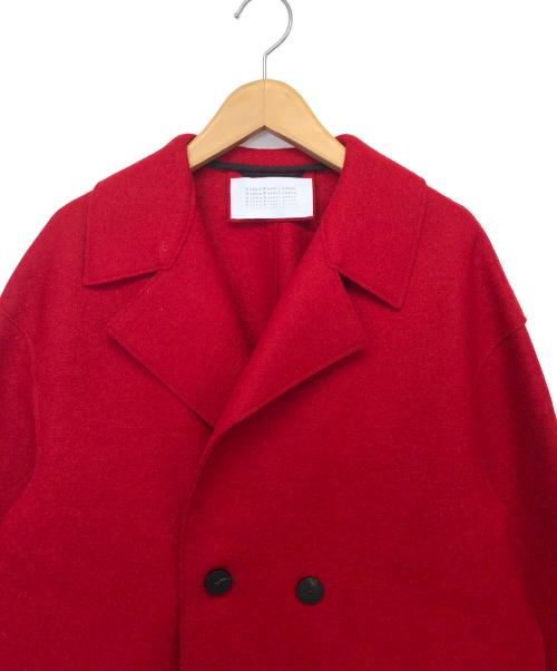 HARRIS WHARF LONDON（ハリスワーフロンドン）HARRIS WHARF LONDON (ハリスワーフロンドン) ウールコート レッド サイズ:38の古着・服飾アイテム