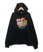 THE BLACK EYE PATCHブラックアイパッチ）の古着「プルオーバーパーカー」｜ブラック