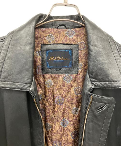 Sub Urban（サブアーバン）Sub urban (サブアーバン) レザージャケット ブラック サイズ:Lの古着・服飾アイテム