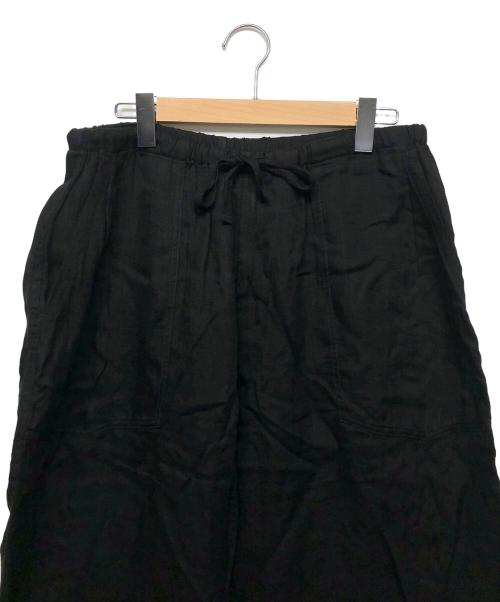 COMOLI（コモリ）COMOLI (コモリ) リネンWクロス ドローストリングパンツ ブラック サイズ:３の古着・服飾アイテム