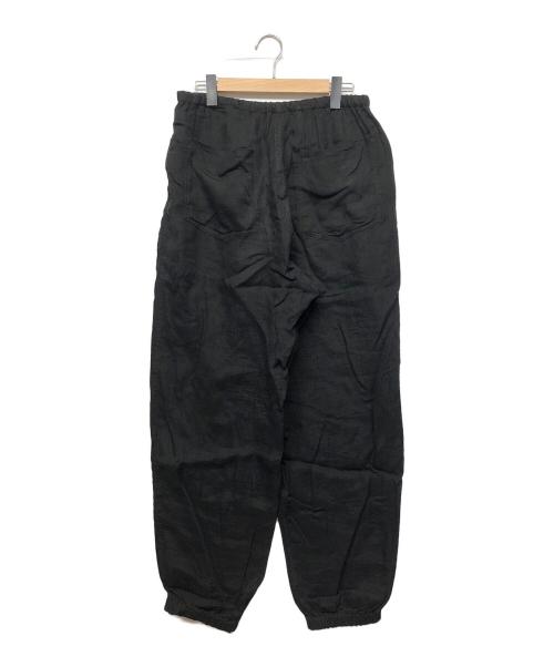 COMOLI（コモリ）COMOLI (コモリ) リネンWクロス ドローストリングパンツ ブラック サイズ:３の古着・服飾アイテム