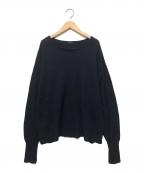 COMOLIコモリ）の古着「ウール和紙 コモリニット」｜ネイビー