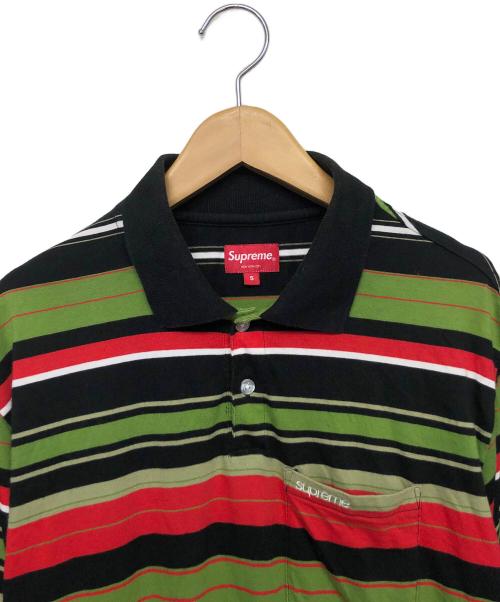 SUPREME（シュプリーム）Supreme (シュプリーム) ポロシャツ ブラック サイズ:Sの古着・服飾アイテム