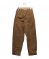 中古・古着 KENZO (ケンゾー) ハイウエスト ワイドレッグ トラウザーズ ブラウン サイズ:36：9000円