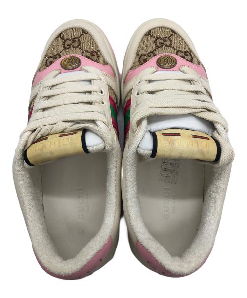 GUCCI（グッチ）GUCCI (グッチ) スクリーナー ピンクベージュ サイズ:23cmの古着・服飾アイテム