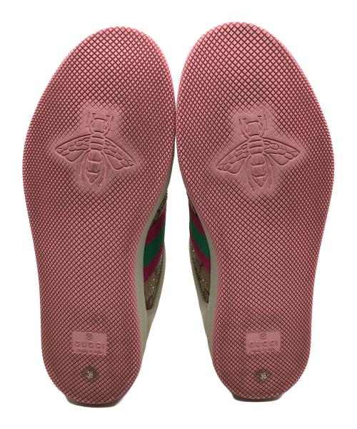 GUCCI（グッチ）GUCCI (グッチ) スクリーナー ピンクベージュ サイズ:23cmの古着・服飾アイテム