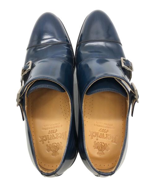 berwick（バーウィック）berwick (バーウィック) モンクストラップシューズ ブルー サイズ:25.5cmの古着・服飾アイテム