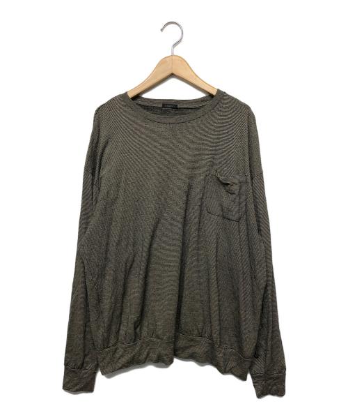 COMOLI（コモリ）COMOLI (コモリ) ウール天竺 長袖クルー グレー サイズ:４の古着・服飾アイテム