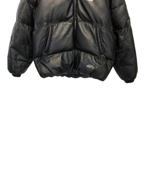 Schott（ショット）Schott (ショット) NEIGHBORHOOD (ネイバーフッド) レザーダウンジャケット ブラック サイズ:Sの古着・服飾アイテム