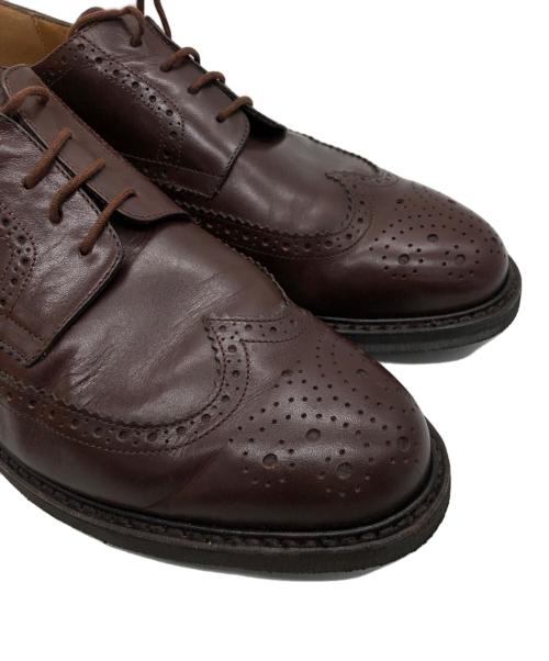 PARABOOT（パラブーツ）PARABOOT (パラブーツ) メダリオンシューズ ブラウン サイズ:8 1/2の古着・服飾アイテム