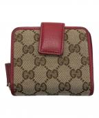GUCCIグッチ）の古着「GG」｜ベージュ×レッド
