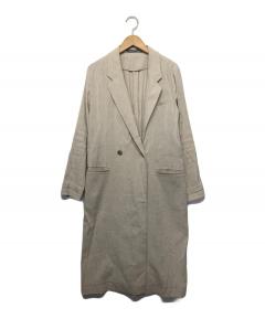 中古・古着通販】BEIGE (ベイジ) ノーカラーコート ベージュ サイズ:4