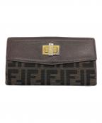 FENDIフェンディ）の古着「長財布」｜ブラウン