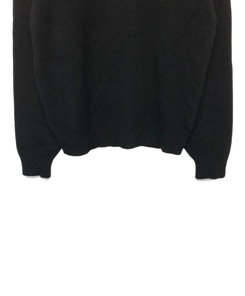 COMOLI（コモリ）COMOLI (コモリ) ラムズウールクルーネックニット ブラック サイズ:3の古着・服飾アイテム