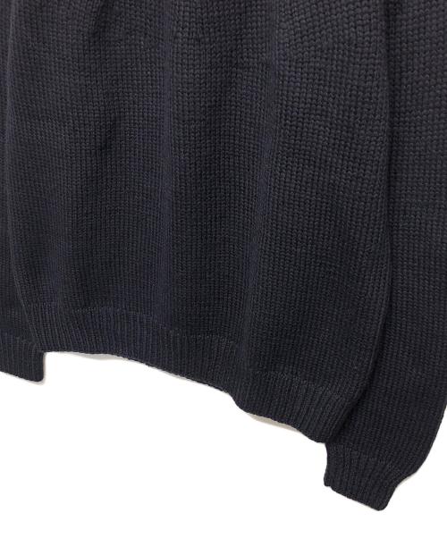 COMOLI（コモリ）COMOLI (コモリ) ハンドクルーネックニット ネイビー サイズ:3の古着・服飾アイテム