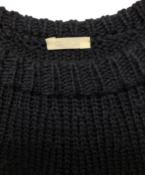 COMOLI（コモリ）COMOLI (コモリ) ハンドクルーネックニット ネイビー サイズ:3の古着・服飾アイテム
