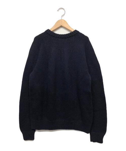 COMOLI（コモリ）COMOLI (コモリ) ハンドクルーネックニット ネイビー サイズ:3の古着・服飾アイテム