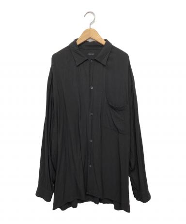 【未使用】COMOLI シャツ ブラック サイズ4 Y2K 入手困難 希少品 中古・古着通販】COMOLI (コモリ) シャツ ブラック サイズ:4｜ブランド