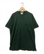 HERMESエルメス）の古着「ポケットTシャツ」｜グリーン